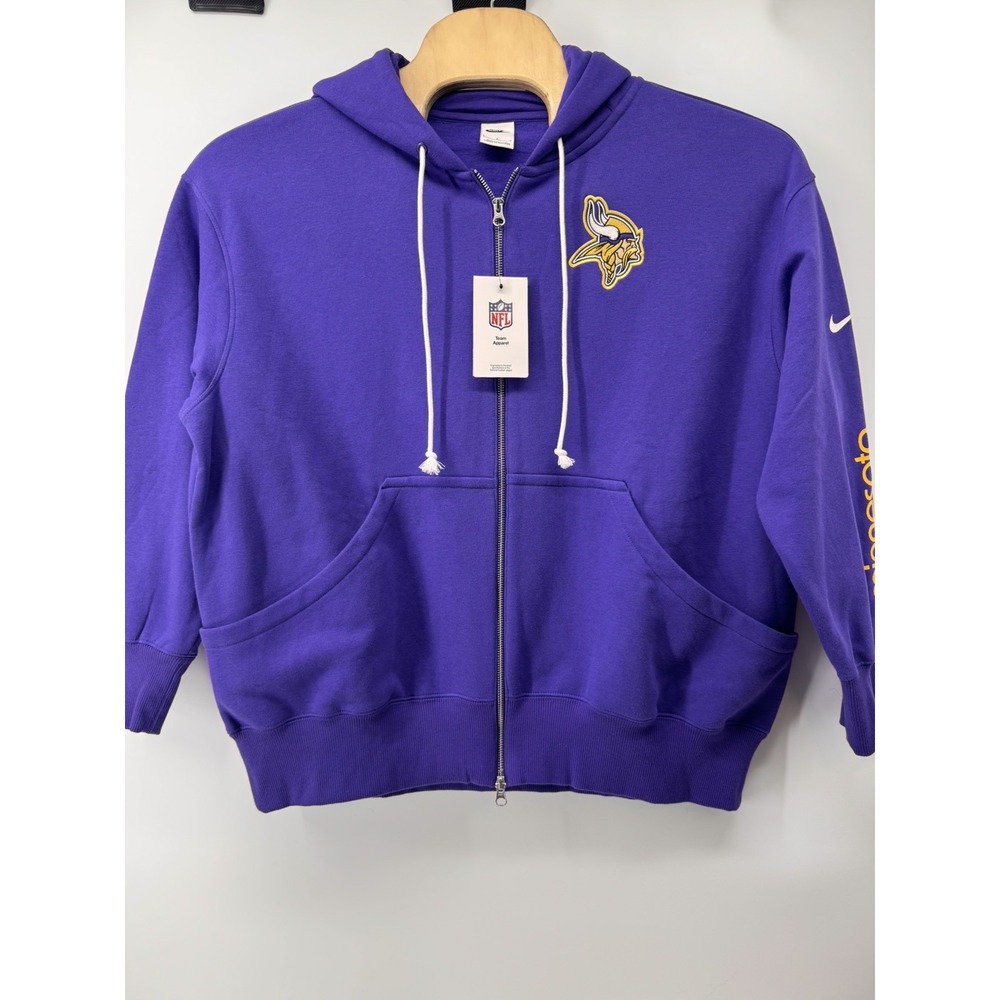 Minnesota Vikings Men's Nike Purple Full-Zip Hoodie Team Apparel L NWT
